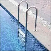 3 Step Dock Ladder,In-Ground Pool Ladder,Stainless Steel Pool Steps,Pool Pedal Ladder with Handrails,for Indoor Outdoor Pools(3 Step)