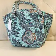Vera Bradley Factory Glenna Fan Flowers Shoulder Bag NWT