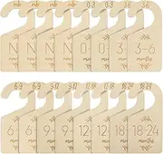 8/16PCS Baby Hanger Closet Dividers,Nursery Closet Dividers,Infant Closet Dividers,Double Face Baby Closet Organizer for Clothes Organize for Infant to Toddler (Style 2: 16 PCS)