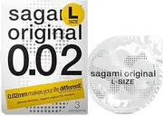 Sagami Original 0.02 L-size 3's Pack PU Condom