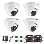 ZOSI 4 Pack 2MP 1080p HD-TVI Home Security Camera Outdoor Indoor 1920TVL, 24P...