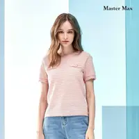 在飛比找momo購物網優惠-【Master Max】純棉抓鬚造型針織上衣(8218009