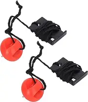 2pcs Universal Running Machine Safety Key, Magnetic Security Switch Lock Emergency Stop Switch for Exercise, Compact and Portable with Treadmill Safety Switch for Electric