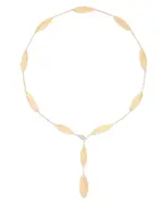 Marco Bicego 18K Yellow Gold Lunaria Twist Textured Link Lariat Necklace, 18