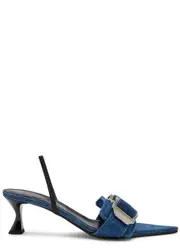 Ancuta Sarca X Dion Lee Denim Slingback Mules - 37 (IT37 / UK4) 37 (IT37 / UK4)