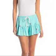 Free Press Pear Print Pajama Skort NWT L