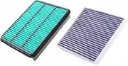 GIGIROM 2 Pcs Set Air Conditioning Air Filter Filter, for Toyota, PRADO 2700 4000 2.7 3.5 4.0 Car Accessoris 17801-50040 30040 87139-50060 Pollen Filter Car