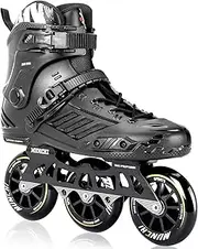 3 Wheels Fitness Inline Speed Skates for Unisex,110mm Roller Skates Blades