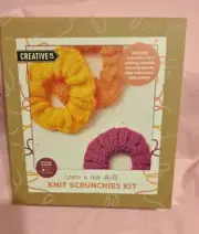 Creative PL Learn A New Skill Beginner Friendly Knit Scrunchies Kit New