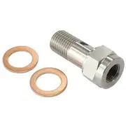 Aeroflow Banjo Bolt M12 X 1.25mm Ss304 25mm Long With 1/8" Port - AF316-04P