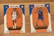 IMMANUEL QUICKLEY & OBI TOPPIN 20-21 PANINI NBA HOOPS ROOKIE CARDS KNICKS!