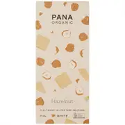 Pana Organic Vegan White Chocolate Block 80g - Hazelnut