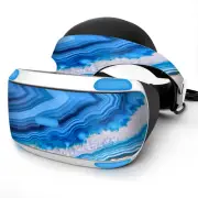 Skin Wrap for Sony Playstation PSVR Headset Geode Close up Blue Crystals