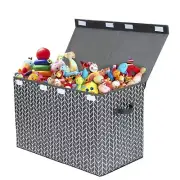 Large Toy Box Chest Storage Bins with Lid, Toys Organizers Storage Boxes Bask...