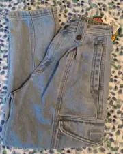 Vintage Bugle Boy Jeans Boys 7x tapered Leg Faded Acid Wash Denim NWT 23 1/2 "