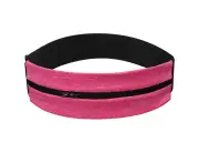 Running bag for Women Men, Waist Pack，Phone Holder Waistband for Running,Hiking,Traveling,Cycling - Pink