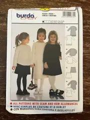 Burda 9870 UNCUT Sewing Pattern, Girls' Dress, Size 2-6