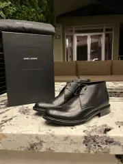 Saint Laurent Paris , Army 20 Desert Boots in Black BNWB 43.5 IT