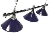 Pool Snooker Billiard Table Chrome Light (3 x Blue Shades) 61 Inch