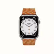 Apple Watch Series 7 41mm Hermès Hermes Stainless Steel Single Tour Kraft/Orange