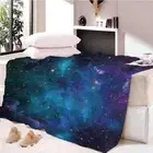 Crossing Mechanism Light Sky 3D Warm Plush Fleece Blanket Picnic Sofa Couch