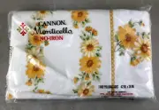 Vintage Cannon Monticello Pillowcases DEADSTOCK NOS RETRO Yellow Daisy FLORAL