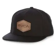 RVCA Commonwealth DLX Men’s Snapback Hat Cap Black AVYHA00622 One Size NEW
