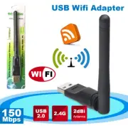 USB WiFi Adapter Wireless Network Card 150Mbps PC with Antenna Internet Dongle