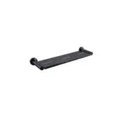 Vellano Coen 450mm Shower Shelf Matte Black Round