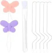 HEALSOPTHY Piece Beading Needle Set for DIY Jewelry Making Bracelet Needle for Beads Large Eye Beading Manual Tool Curved Random