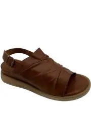 Miz Mooz Leather Backstrap Sandals Cornwall Brandy
