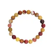 Natural Mookaite Gemstone Bead Chakra Bracelet Jasper Heal Reiki Stone Jewelry