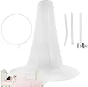 Baby Crib Canopy Holder Stand, and Adjustable 5 Levels Net Stand - Crib Net for Baby Nursery Crib Cot Bed, Canopy for Crib, Net Accessories for Rack
