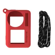 Anti-scratch Silicone Protective Case Cover+Lanyard For DJI OSMO Action 3 Camera