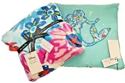 Vera Bradley Disney's Little Mermaid Ariel Floral Throw Blanket and Pillow Set