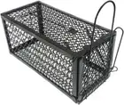 Metal Mouse Trap Rat Cage Trap,1 Door Humane Live Animal Cage Trap for Catching