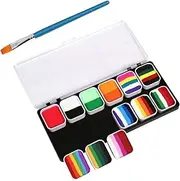 1 Set Painted Palette Facepaint Colorful Face Paint Adult Face Painting Supplies Face Oil Paint Multi-use Face Paint Face Paint Decor for Party Body Paint for Adults Pigment Powder