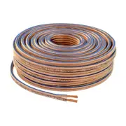 Car Home Audio Speaker Wire Transparent Clear Cable 16AWG 16/2 Gauge (100 feet)