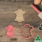 Cute Lamb Cookie Cutter and Embosser Stamp