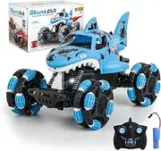 KULARIWORLD Remote Control Shark Monster Truck All-Terrain Toy Remote Control Car Vehicle, 2.4 GHz,1:14 Scale, Off Road Rechargeable RC Car Kids Toys for Boys and Girls Ages 6 and up