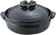 10 pieces IH earthenware pot Ai Roman IH corresponding pot No. 7 (with plate) [25.5 x 22 x 13.5cm ? only 8cm] direct fire IH corresponding [restaurant inn Japanese unit restaurant business unit tableware]