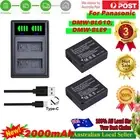 Battery x 2 +Dual Charger for Panasonic DMW-BLE9, Lumix DMC-GF3,GF5,GF6,GX7.GX85
