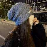 在飛比找遠傳friDay購物優惠-Belinda 韓版羊毛大頭圍寬鬆小臉秋冬針織帽