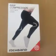 Rehband Men's Black Compression Tights SIZE: S
