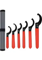Auto Wanderer Tool Universal Spanner Wrench Set 6Pcs Steel Adjustable Shock