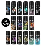 AXE Body Spray deodorant MIX within available kinds 150 ML/5.07 FL OZ (12 pack)