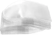 SOPOTUTU 50pcs Plastic Coin Sleeves Clear PVC Coin Holders for Collectors Secure Storage Jewelry and Badges for Display and Organization