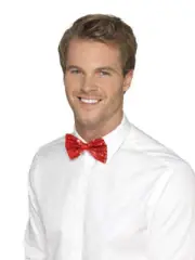 Red Sequin Bow Tie