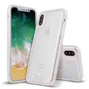 GinzaBox iPhone X Crystal Clear Case with Crystal PC back and Soft TPU frame