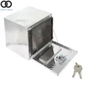 Aluminum Tool Box Under body Bed Trailer Truck Storage w/Lock 18" × 17" × 18"